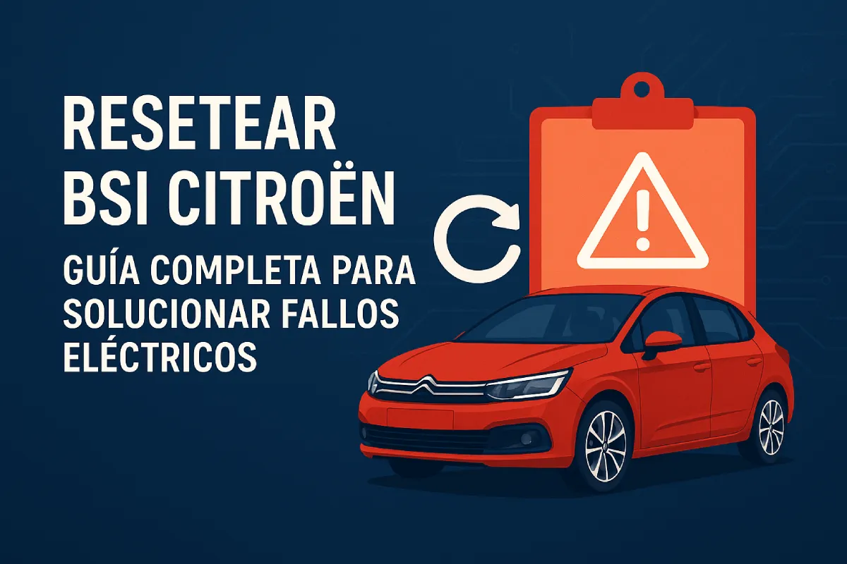 Reseteo Citroën para resetear la BSI.